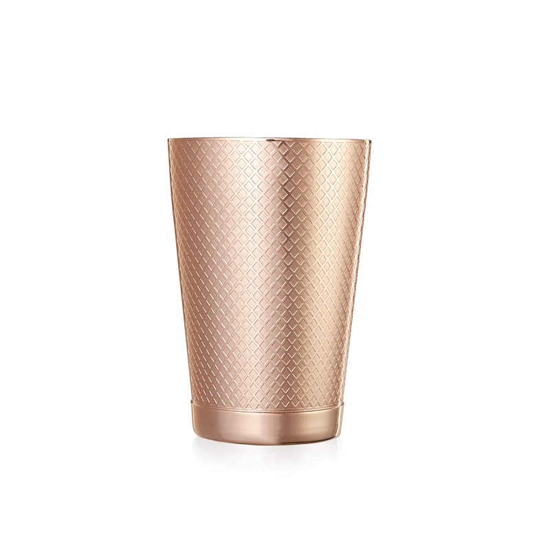 Barfly 18 oz. Diamond Lattice Shaker, Copper Plated