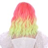 Edivd Kids Pink to Yellow Wig Short Pink Ombre Yellow