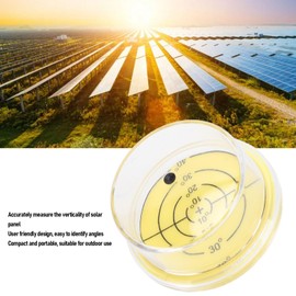 Sxhlseller Solar Panel Protractor 4.2 cm, Verticality Levelling Device for Accurate Measurement of the Sun Angle, Solar Tracker Meter for Optimal Efficiency and Energy Yield (No Compass)