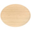 BambooMN Heavy Duty Premium Bamboo Oval Shaped Cutting and Serving