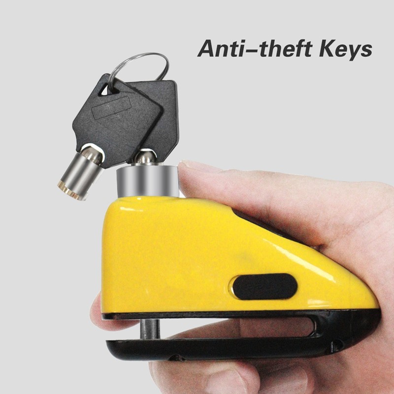 Bicycle Disc Brake Alarm Lock Waterproof Anti-theft Security Wheel Disc