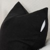 MADIZZ Set of 2 Black Faux Linen Throw Pillow Covers