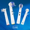 Whuppsi Replacement Toothbrush Heads Fit for Braun Electric Toothbrushes, 4PCS,