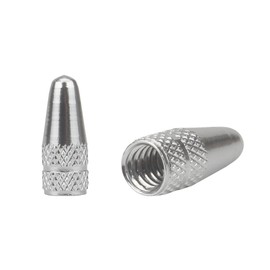 Senzeal 6X Aluminum French Style Bicycle Tire Valve Caps Dust Covers Bike Valve Cap Silver