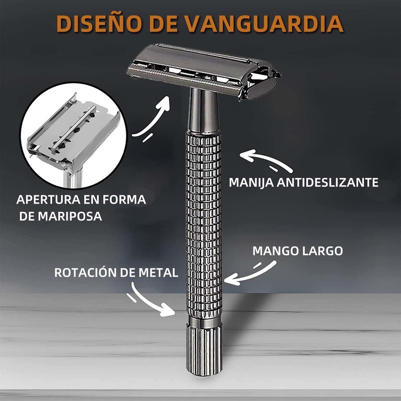 MITEGELO Rastrillo para Afeitar Hombre, Maquinilla de afeitar, Sets de