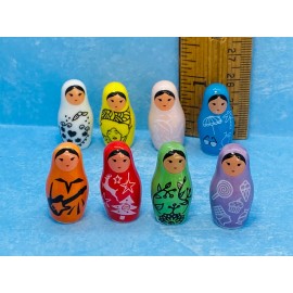 Prime Russian Matryoshka Nesting Doll Russia Souvenir French Feve Dollhouse Miniature