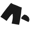 Men Swim Shorts and Cap Waterproof Adjustable Waist Strap Quick