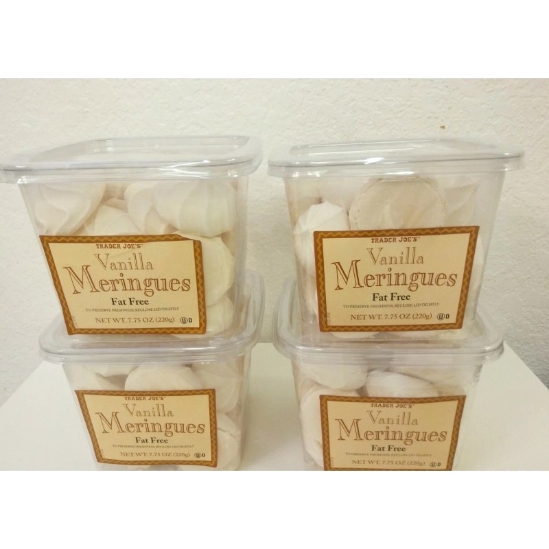 Trader Joe's 4 Packs Trader Joe's Vanilla Meringues Cookies Fat