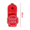 50pcs ZONADAH Peg Hook Locks Stop Lock Plastic Red Security