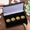 beinkmake Coin Display Case PU Black Velvet Display Coin Box