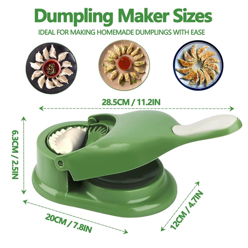 Dumpling Maker, Pelmeni Maker, 2-in-1 Dumpling Maker, Gyoza Maker, Mouth