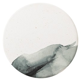 &NE NRS-288-SBBO Ceramic Diatomaceous Earth Coaster NIJIMI Suiboku Ink Board, Made in Japan, Asbestos Free, Mino Ware, Cork, Water Absorption, Japanese Pattern, Glass, Water Droplet, Diatomaceous