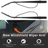 2-Pcs Front Windshield Wiper Arm Pair Kit Compatible with Kenworth