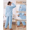 VXVGER Women's Fluffy Pajamas Set Winter Warm 2 Piece Plush
