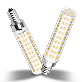 TZHILAN E12 Dimmable 100w Led Corn Light Bulb,3000K Warm White,AC120V 10W 1100 Lumen T4 LED Chandelier Light Bulbs for Ceiling Fan Pendant Lighting Salt Lamp,2 Pack