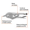 Truper PPP-8R, Pinza de presión, hojalatera, 8", mordazas de acero