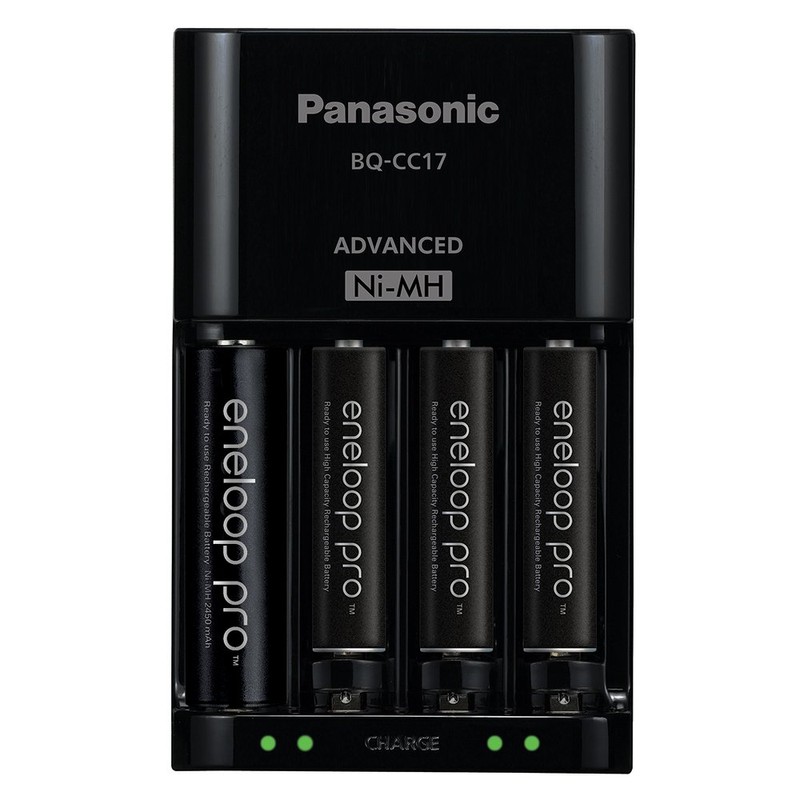Panasonic K-KJ17K3A4BA Advanced Battery Charger Pack with 4 AAA Eneloop