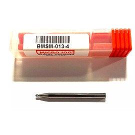Micro 100 1.3mm Carbide Ball Nose Miniature End Mill 4 Flute USA Made