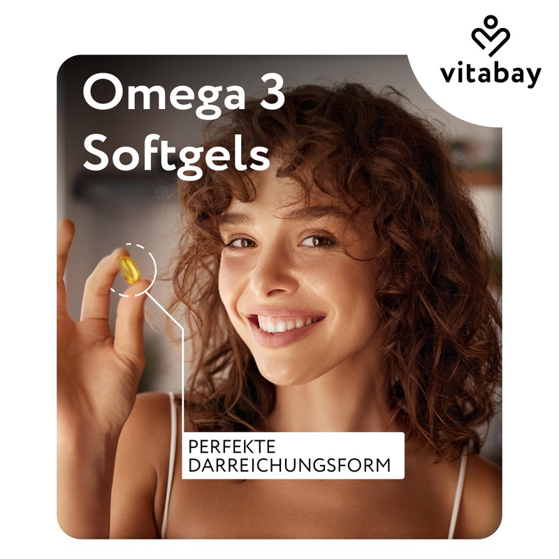 Vitabay Omega 3 Vegan 180 Capsules with 1100 mg Pure