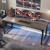 Huuger 63 Inch Desk with Power Outlets & USB-C, Deeper