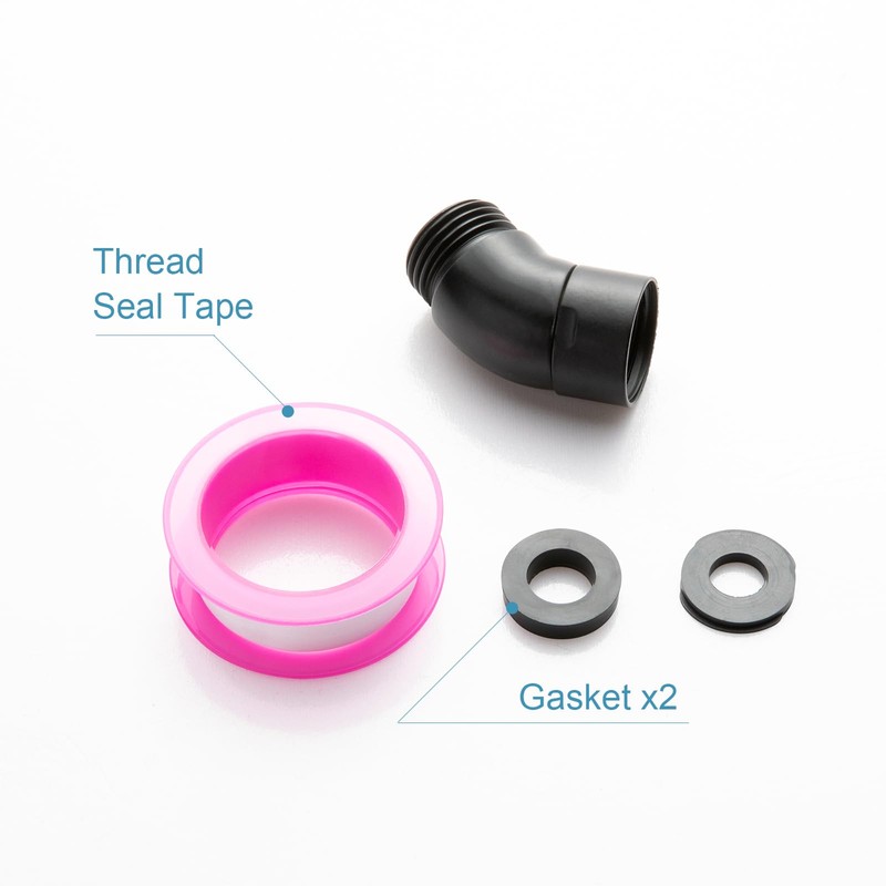 OFFO Shower Head Elbow Adapter, All Metal Handheld Shower Head