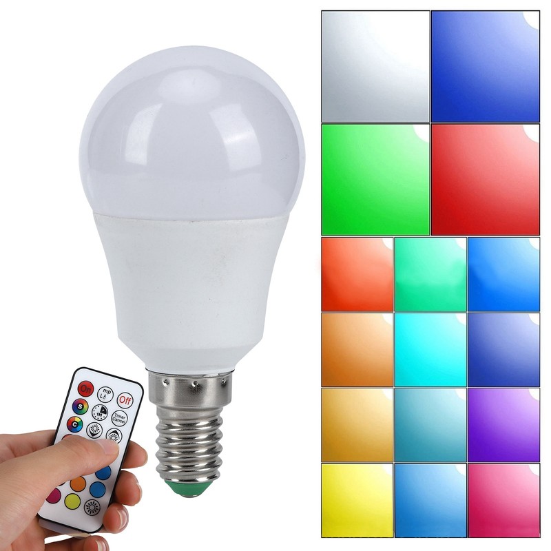 45W LED RGB Bulb Light Colorful Changeable Remote Control Lamp