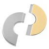JianLing 2PCS 304 Stainless Steel Round Escutcheon Plate Round Snap-fit