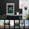 Wetter Uhr, Drahtloses Innen Thermometer Im Freien mit Farbdisplay, Atomuhr