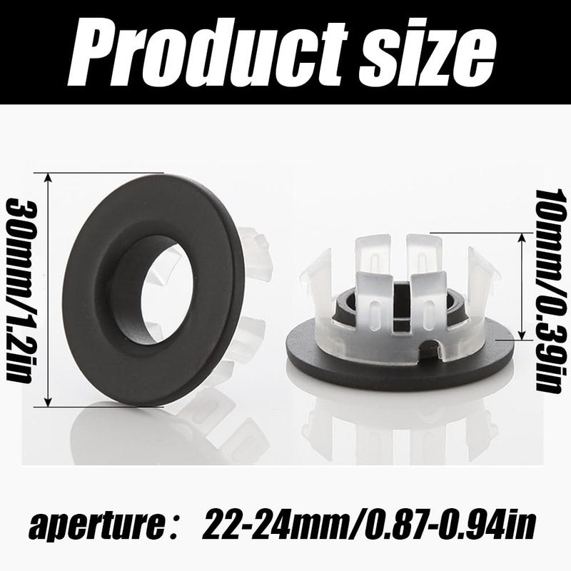 2 Pack Sink Overflow Cover, Bathroom Vanity Sink Basin Overflow