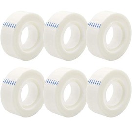 OWLKELA - 6 Rolls Invisible Tapes 0.7 in x 1000 Inches, Transparent Tape Refills for Dispenser, Foggy Translucent Wrapping Tape, All-Purpose Glossy Tape for Office, Home, School
