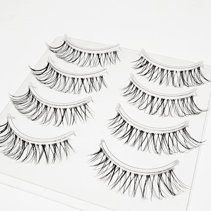 CLEAR EYELASH Natural False Eyelashes Matsueku 4 Pairs (Dazling Eye)