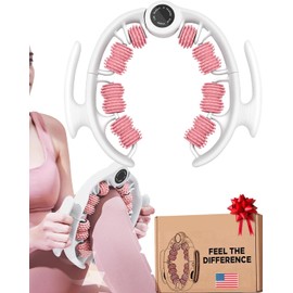 Cellulite Massage Roller - Anti-Cellulite Massager with Detachable Roller Handles for Thighs, Legs & Buttocks - Fascia Massage Tool for Lymphatic Drainage & Deep Tissue Therapy (Pink)