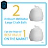 GVMX Premium Refillable Chalk Balls - 2 Pack