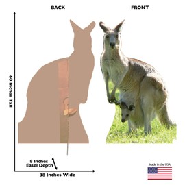 Cardboard People Kangaroo Life Size Cardboard Cutout Standup