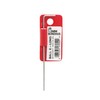 BONDHUS Hex Ball Point L-Wrench Extra Long 0.06 inch (1.5 mm) Short Hand: 0.6 inch (15 mm), Long Hand: 3.6 inches (92 mm), Plated JB1.5MM No. 17050
