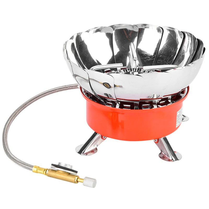 Outdoor Windproof Folding Camping Portable Mini Burner Picnic Barbecue Gas