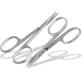 Professional Cuticle Scissors Curved Nail Scissor Set – Combination Set for Fingers and Toes