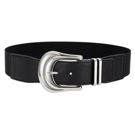 JASGOOD Women Wide Elastic Waist Belt for Dresses Vintage Western Stretchy Belt For Ladies