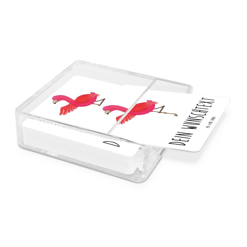 Mr. & Mrs. Panda 10er Set Personalisiertes Untersetzer Set Flamingo