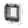 Gatuida 4 Way Power Distribution Box Waterproof Circuit Breaker Cover