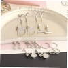 SAFIGLE Sets Stylish Stainless Steel Men Ear Studs Ear Bone