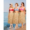 Giegxin Natural Raffia Grass Skirts Tropical Luau Hula Skirt for