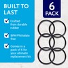 Impresa O-Rings Water Filter Replacement Gaskets - 6 Pack -