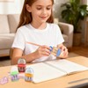 Pencil Sharpener with Eraser, 4 Pack,2 Sharpening Holes, Colorful Manual