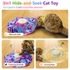 Aymxcls Cat Toys Chargeable, 3in1 Hide and Seek Kitten Wand