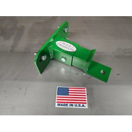 M.G.E. Products Trailer Hitch Compatible with John Deere Z Trak Mower Z325E & Z320M Models - Heavy Duty Alloy Steel Attachment with Powder Coating in John Deere Green - USA Made