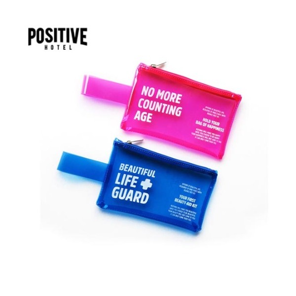 Other POSITIVE HOTEL Bounce First Kit Pouch 1ea, Color:Blue BEAUTIFUL LIFE GUARD