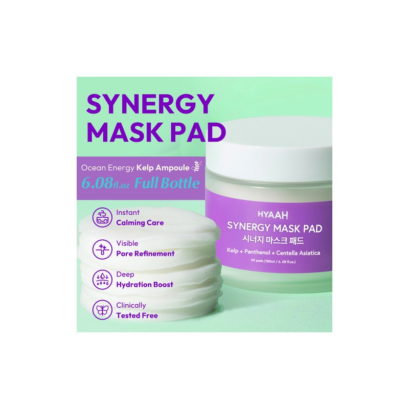 HYAAH [HYAAH]Kelp Concentrate Synergy Mask (60ea)