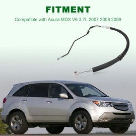 QCESEV Power Steering Pressure Hose Assembly Compatible with 2007 2008 2009 Acura MDX V6 3.7L Replacement for 53713-STX-A01 3401214 53713STXA01