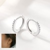 CERSLIMO Silver Dangle Hoop Earrings for Womens Girls - 2
